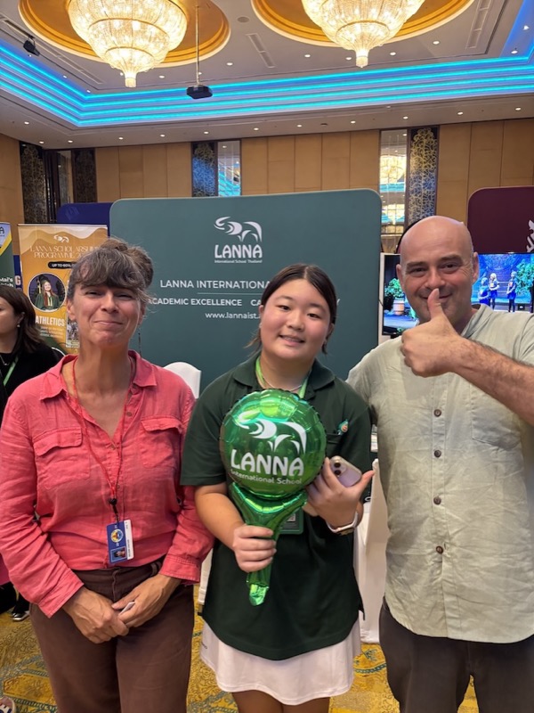 The project team at an education fair in Chiang Mai