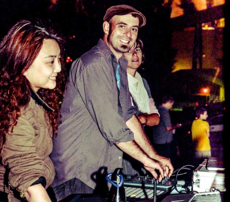 Running sound at a night event
