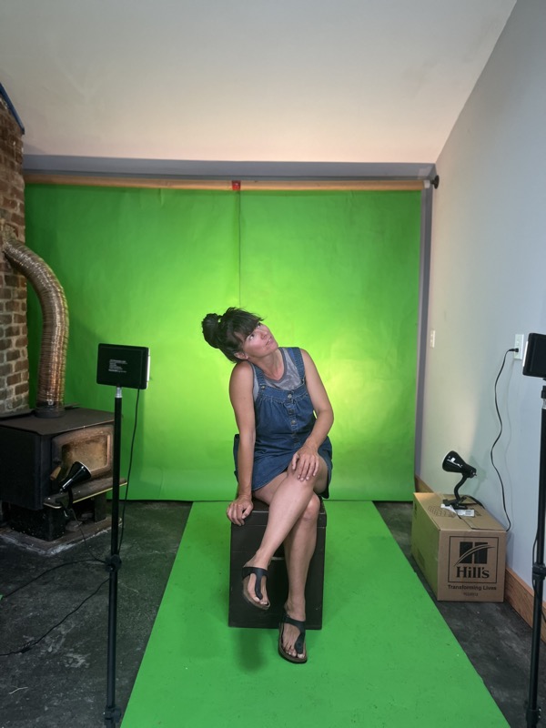 Rehearsing in the studio