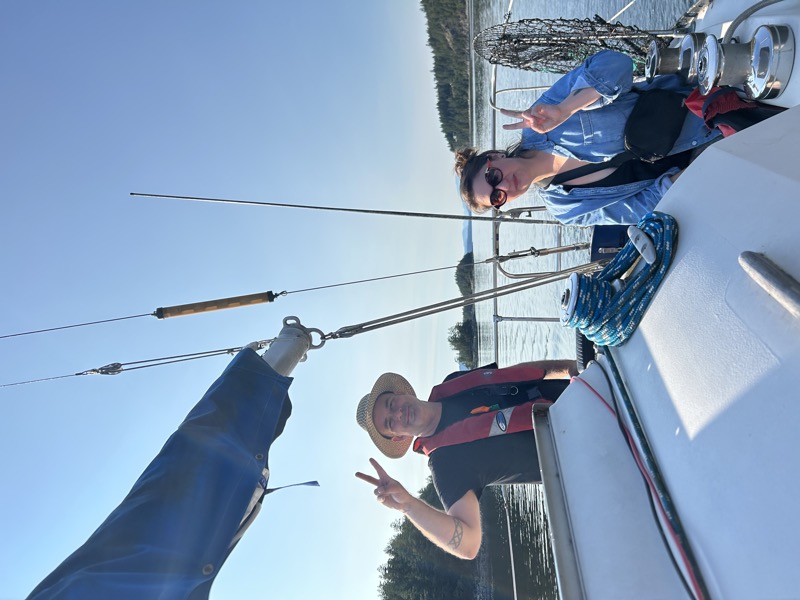 Out sailing on the strait